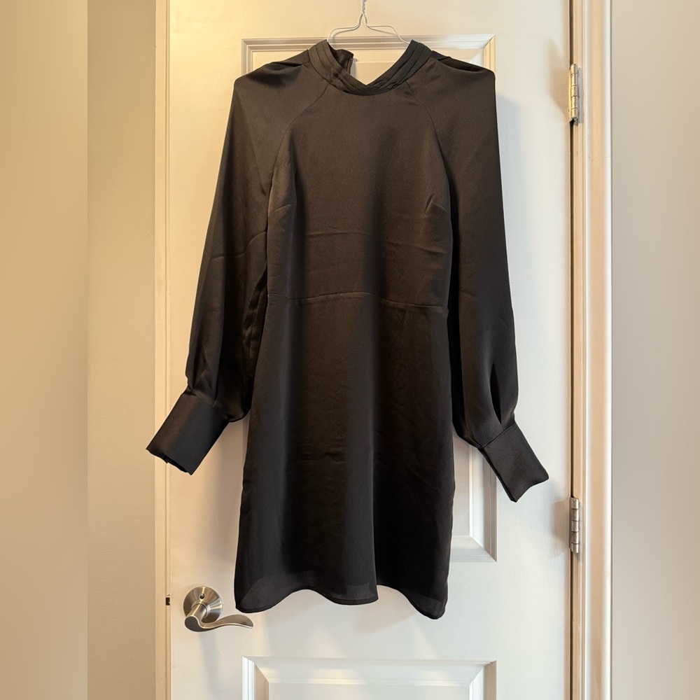 Express Black Long Sleeve Dress